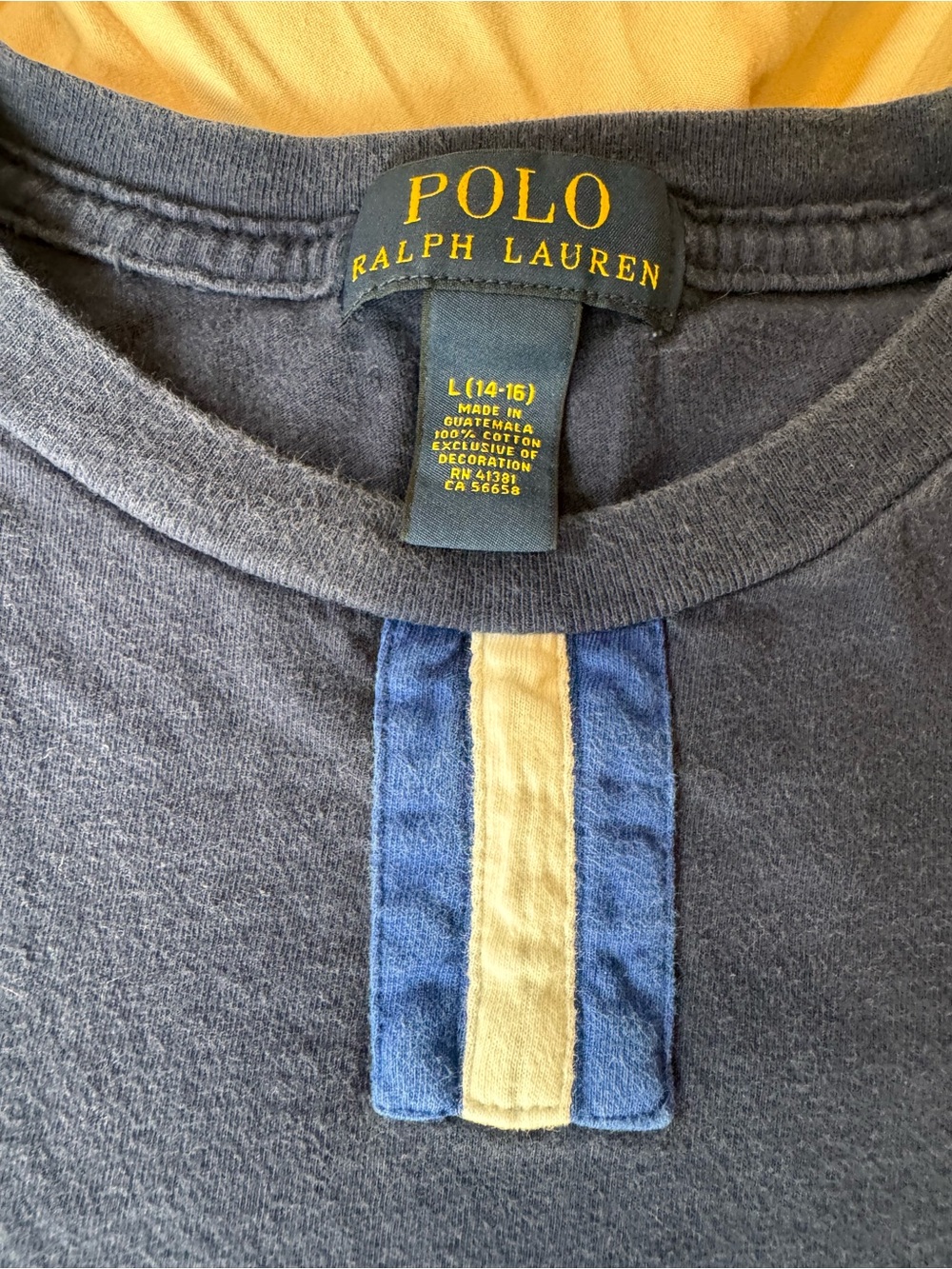 Polo by Ralph Lauren Navy Tee Nautical Preppy summer - Picture 3 of 5
